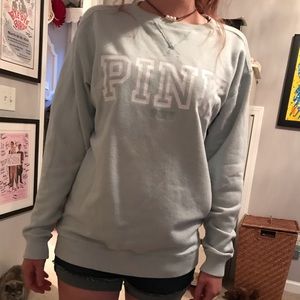 mint green PINK sweatshirt